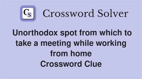 crossword clue unorthodox|More.